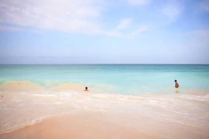 Mar y playa de Playa Blanca en Barú