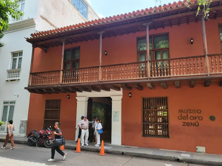 Fachada del Museo del Oro Zenú en Cartagena