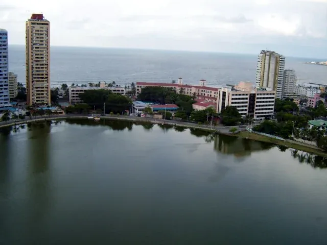 Vista de El Laguito y la costa de Cartagena